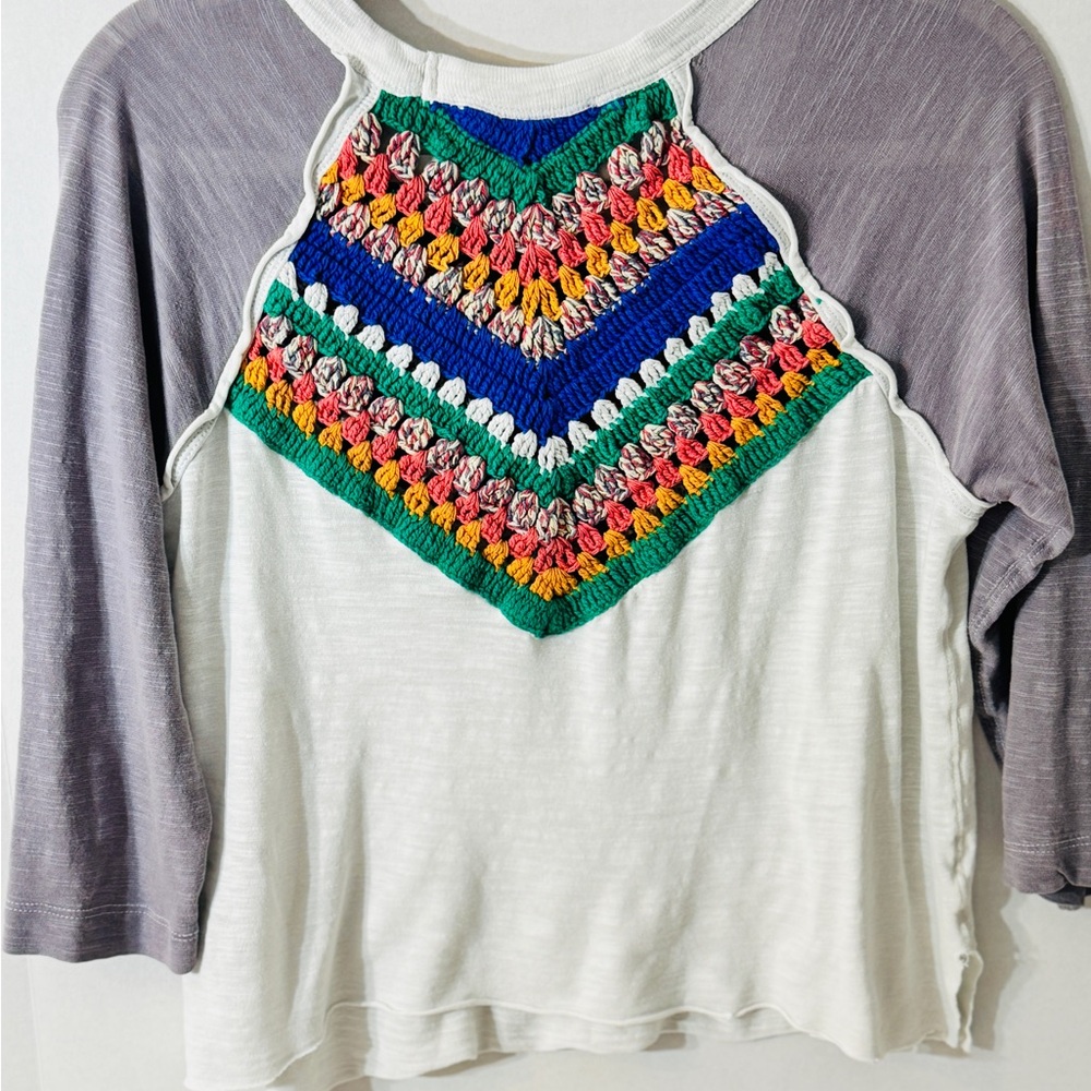Free People Embroidered Women's Top Size Small. - Picture 2 of 3
